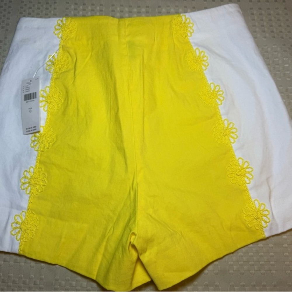NWT Maeve Surf City Linen Blend Embellished Shorts | US 0 / UK 4 - Picture 13 of 13